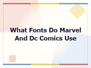Free Marvel and Dc Comics Fonts – Download Comic Book Typefaces